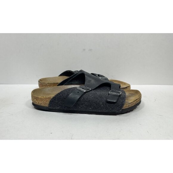 Birkenstock Zurich Black Suede Slip On Sandals Women’s Size 7 Narrow / 38 - Picture 1 of 9